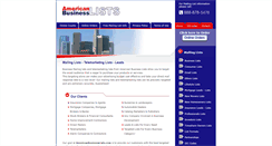 Desktop Screenshot of americanbusinesslists.com